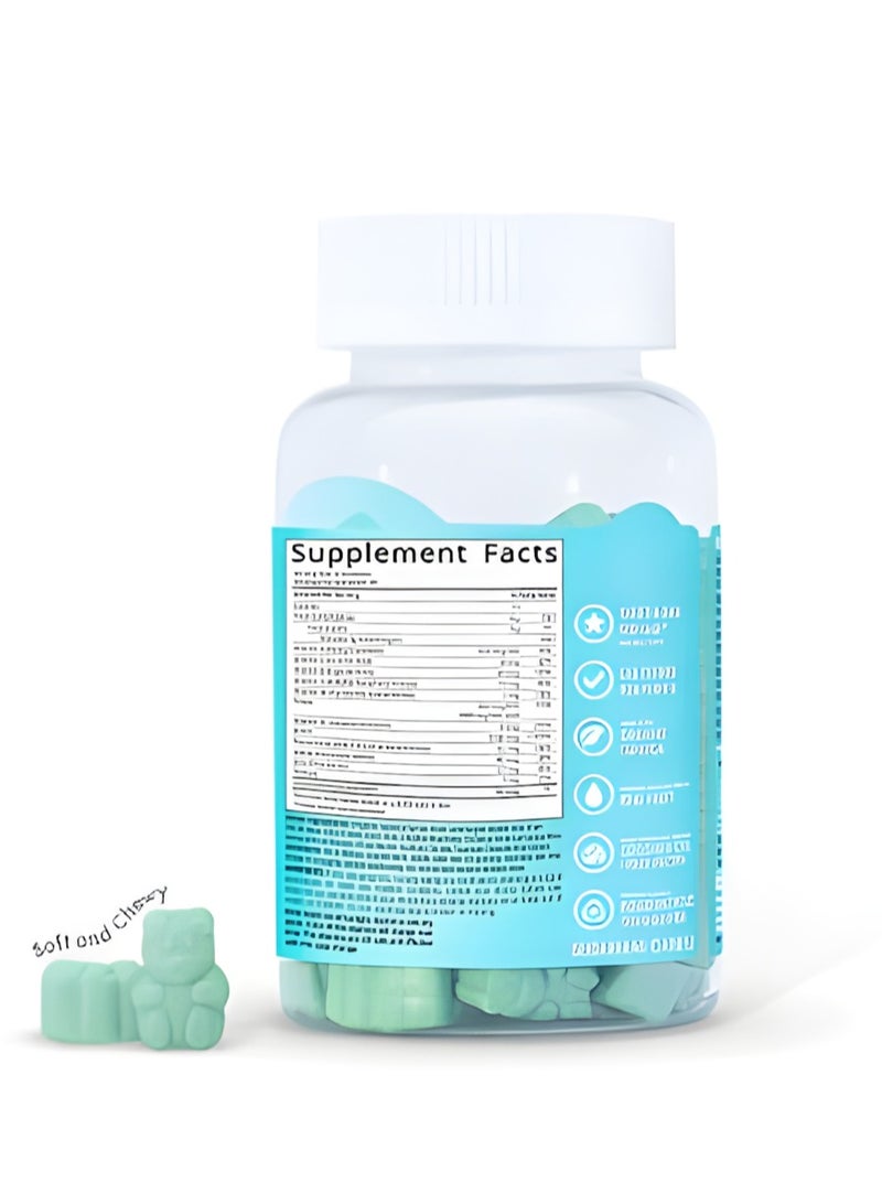 Ocean فيتامينات الشعر 60 جومي، جومي بيوتين كولاجين، جومي بكتين الفواكه، مكملات مع فيتامين C، بيوتين وحمض الفوليك تدعم نمو الشعر، تساقط الشعر، صحة الشعر، البشرة والأظافر، جومي بير - Image 5