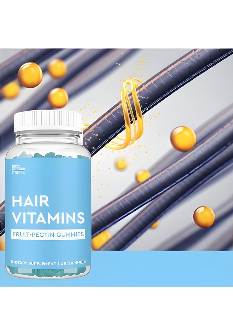 Hair Vitamins 60 Gummies, Biotin Collagen Gummies, Fruit Pectin Gummies, Supplements with Vitamin C, Biotin and Folic Acid Supports Hair Growth, Hair Loss, Hair Health, Skin and Nails, Gummy Bear - pzsku/ZC4B10EC46F8D7E0311E9Z/45/_/1732025182/9ba8948d-a77d-4c61-a0f7-77d97c2a2b79