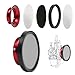 ZSDTRP Carburetor Carb Velocity Stack Air Filter Cleaner Modified Trumpet Aluminum Alloy with Sponge Filter Steel Mesh for PWK2130mm Short Fast Intake Suggest for Small Displacement Red 50mm - Image 2