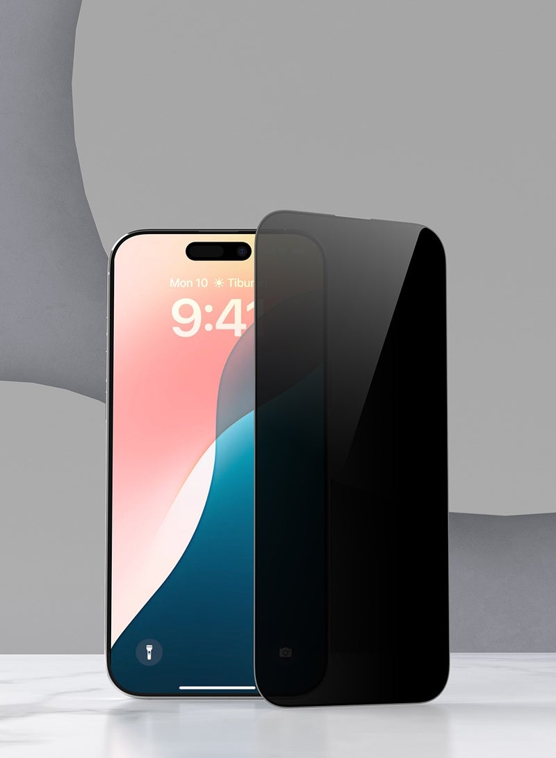 ديفيا حماية شاشة  ايفون 16لقافه  من ديفيا يضمن لك حماية الشاشة من الخدوش والصدمات مع الحفاظ على الخصوصية ذات الحافة الناعمة والزجاج المقسّى مرتين - Image 2