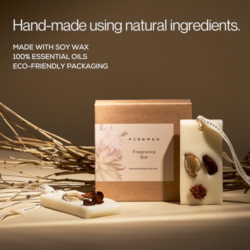 Fernweh Fragrance Bar - Set of 2 | Premium Air Freshener Bar & Scented Sachet for Home, Closets, Cupboards, Wardrobe, Drawers, Shoe Racks | Vanilla, Woody, Warm Scented Soy Wax Tablet - Image 5