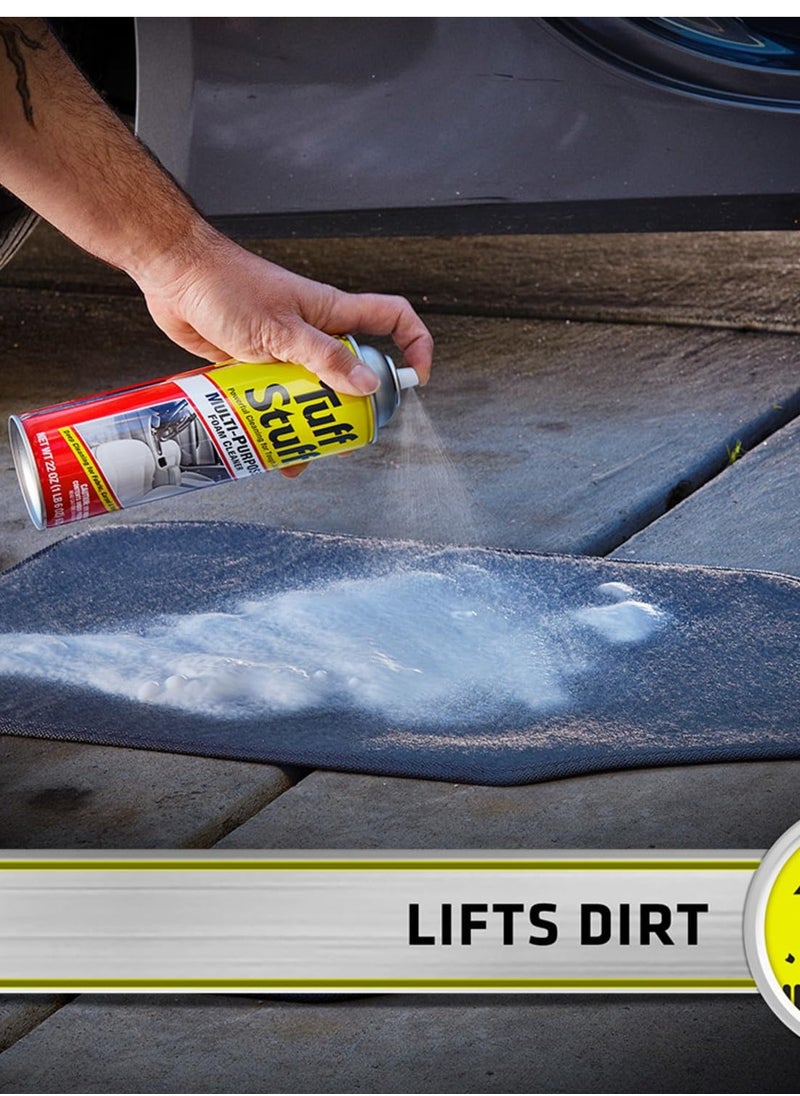 STP Tuff Stuff Multi Purpose Foam Cleaner 600Ml, Perfect For Fabric, Carpet, And Vinyl, 1 Piece  - Image 3