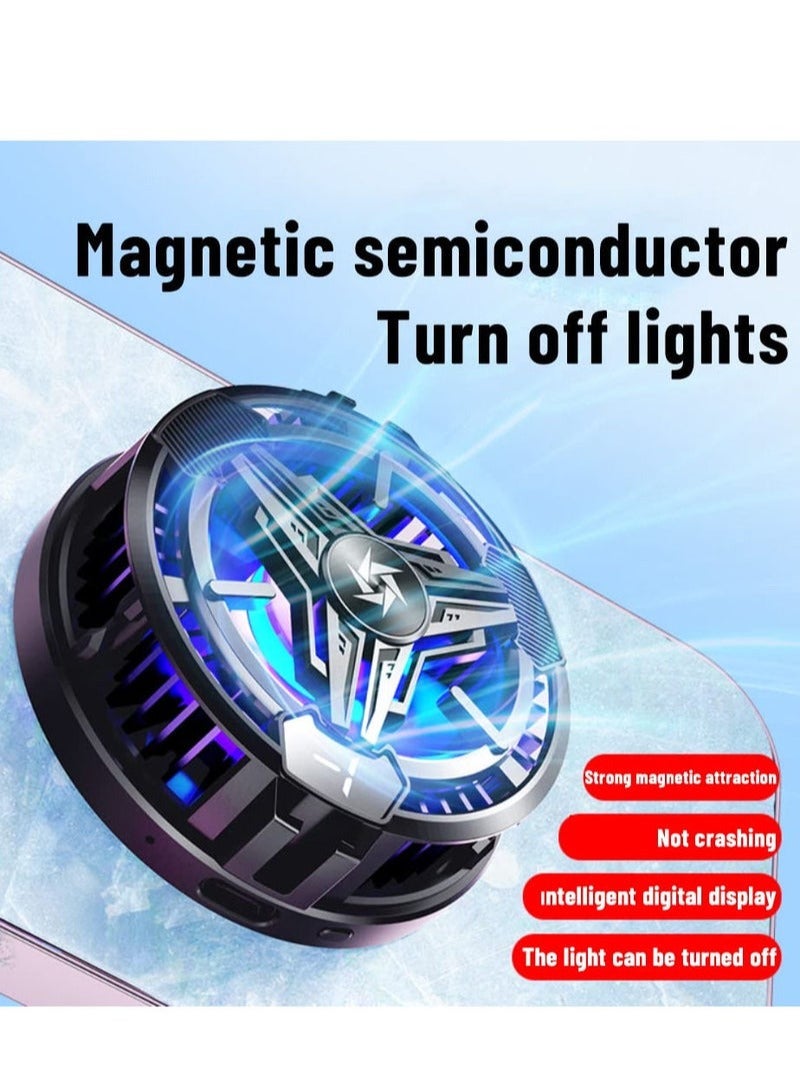 Loquat Phone Cooler, Phone Cooling Fan for Gaming, 2 Modes, Adsorption Design, Semiconductor Phone Cooler with RGB Light,Mini Phone Cooler for Mobile Phone Tablet PC  - Image 4