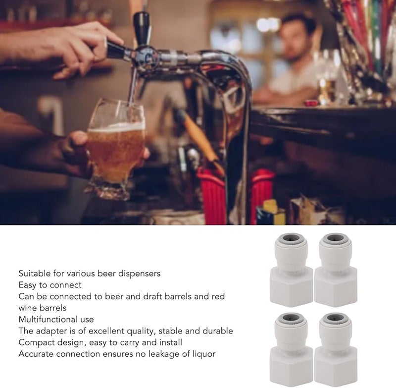 Plastic Draft Beer Dispenser Adapter For Beer Machine And Wine Size 3 8 Inch - Image 5