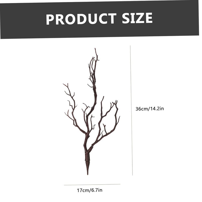 3Pcs Brown Artificial Coral Branches For DIY Headwear Landscape And Party Decor - Image 3