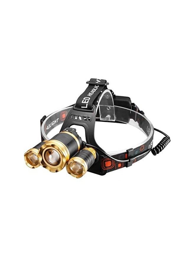 Rechargeable LED Headlamp 3 Head - Image 1
