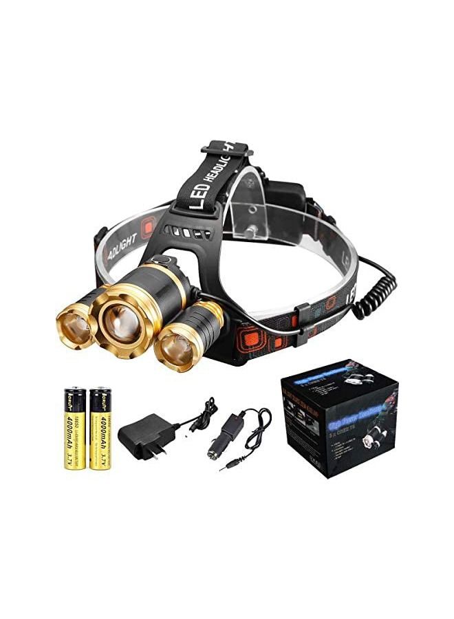 Rechargeable LED Headlamp 3 Head - Image 2