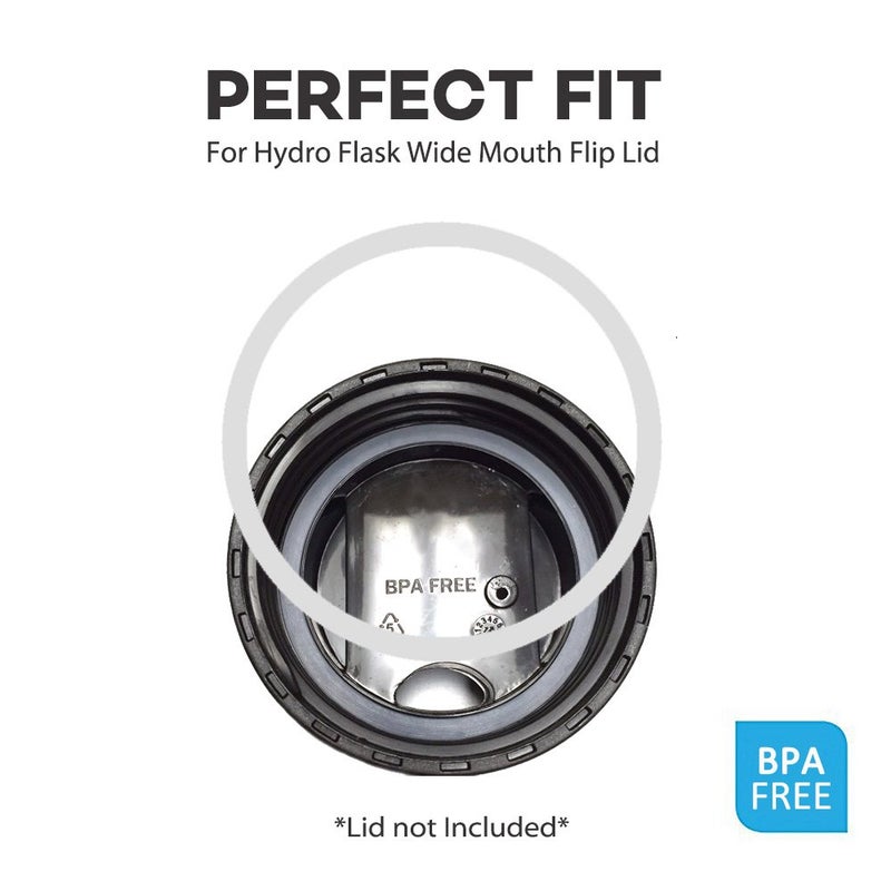 Flaskars 3-Pack Hydro Gaskets Seals Replacement for Hydro Flask Wide Mouth Flip Lid Cap BPA-Free Rubber Stoppers - Image 3