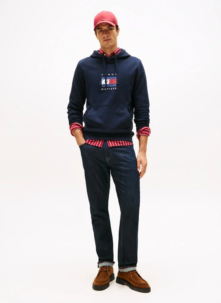 TOMMY HILFIGER Flag Graphic Drawstring Hoody