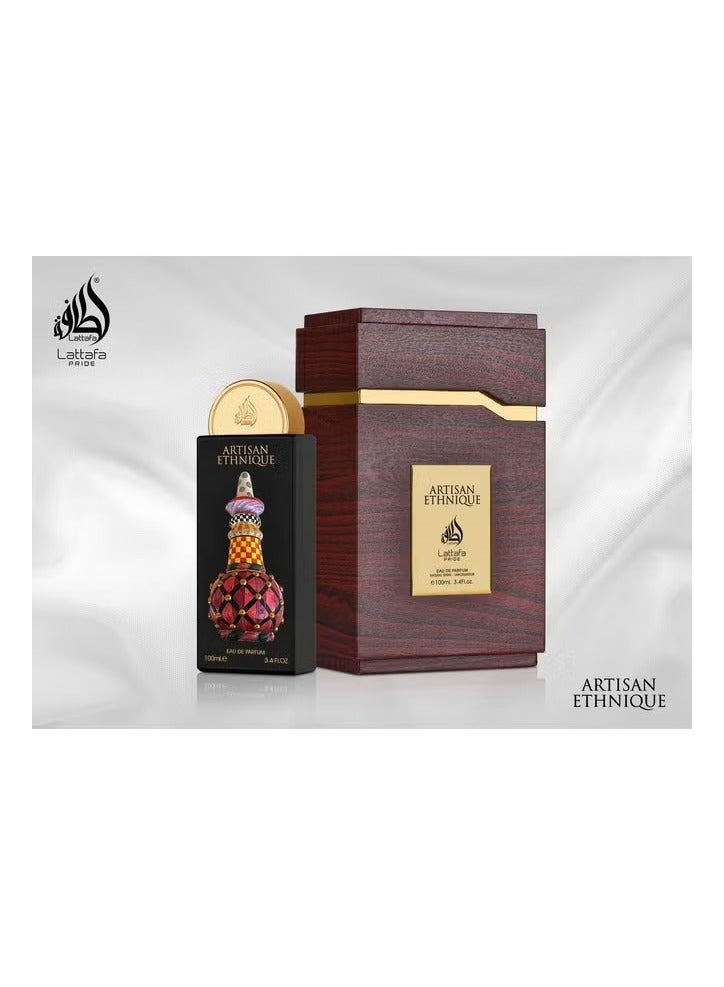 Lattafa Pride Artisan Ethnique for Unisex Eau de Parfum Spray, 3.4 Ounce / 100 ml - Image 2