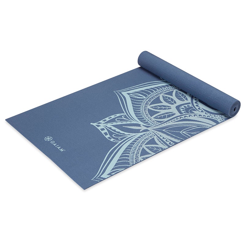 Gaiam Yoga Mat Non Slip 5mm Thick Print Mat for Yoga Pilates Floor Workouts Colorful Printed Design PVC Free Lightweight 68 x 24 Includes Free Online Yoga Class - Image 2