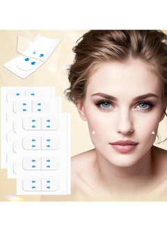 Generic Face Lift Tape, Neck Tape Lifting Invisible, 60 Stickers Facelift Tape for Face Invisible Makeup Tape, Lifting Beauty Face Tapes for Lifting Sagging Skin Double Chin Neck Jowls Eyes Facial Wrinkles  - Image 1