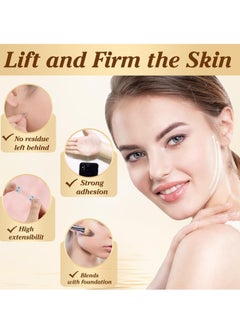 Generic Face Lift Tape, Neck Tape Lifting Invisible, 60 Stickers Facelift Tape for Face Invisible Makeup Tape, Lifting Beauty Face Tapes for Lifting Sagging Skin Double Chin Neck Jowls Eyes Facial Wrinkles  - Image 3