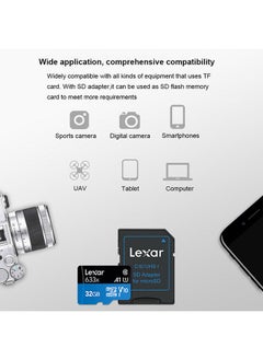 NIBEMINENT Micro SD HC Class10 Memory Card With Adapter Blue/Black  - Image 5