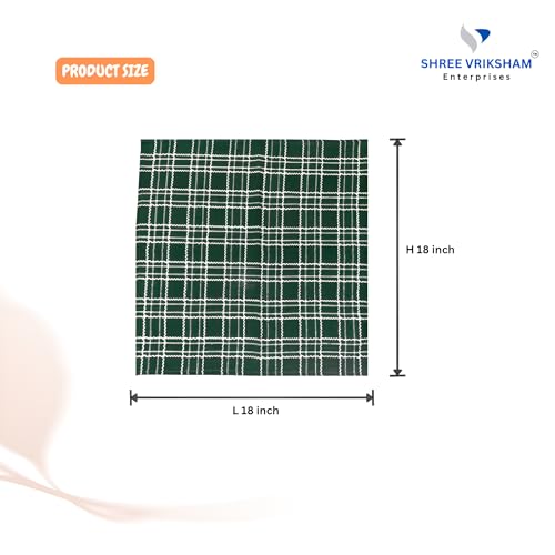 Shree Vriksham Enterprises Vriksham Premium Set of 6-Piece Pure Cotton Dish Towels - Highly Absorbent, Quick-Dry & Multipurpose Kitchen Cleaning Cloths,18 x 18 inch (6, Multi 18x18) - Image 2