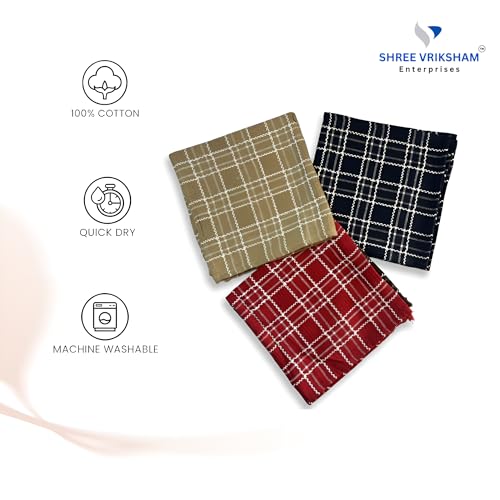 Shree Vriksham Enterprises Vriksham Premium Set of 6-Piece Pure Cotton Dish Towels - Highly Absorbent, Quick-Dry & Multipurpose Kitchen Cleaning Cloths,18 x 18 inch (6, Multi 18x18) - Image 5