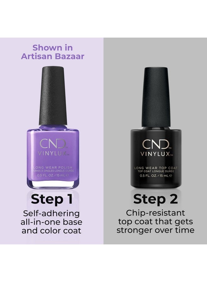 CND Vinylux Longwear Purple Nail Polish, Gellike Shine & Chip Resistant Color, Lavender Lace, 0.5 Fl. Oz - Image 4