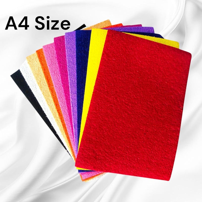 CREATIVE PENCIL 10 A4 Size Foam Grass Sheets Multicolor, Perfect for Scrapbooking, Card Making, and DIY Crafts (Grass Foam Sheet) Pack of 10 - Image 3