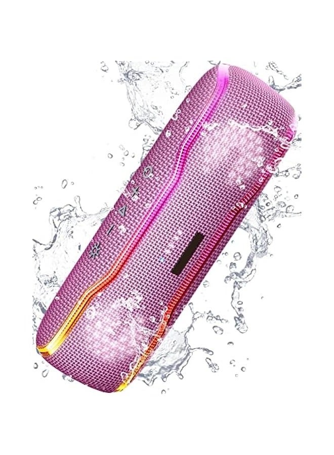 ANKOVO Portable Bluetooth Speaker, IPX7 Waterproof Wireless Speaker with Colorful Flashing Lights, 25W Super Bass 24H Playtime, 100ft Range, TWS Pairing for Outdoor, Home, Party, Beach, Travel - Image 1