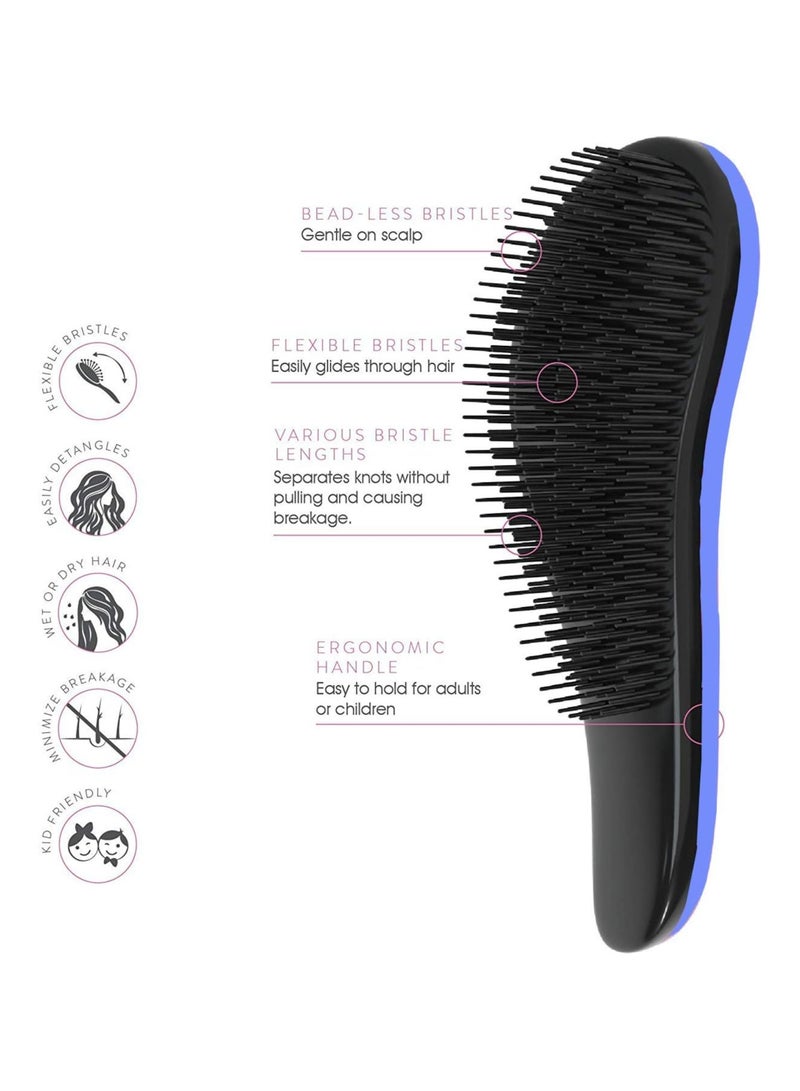 Generic Portable Detangling Hair Brush, Anti-Static Sliding Comb with Air Cushion, Perfect for Long, Thick, Curly, Dry and Wet Hair - Image 4
