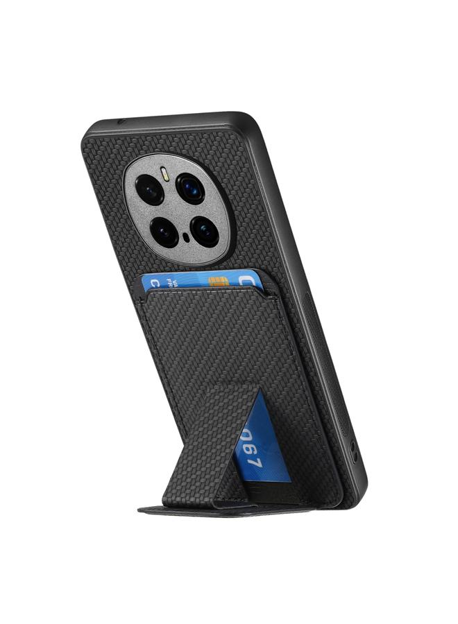 S-TOP Case For Honor Magic7 Pro Carbon Fiber Card Bag Fold Stand Phone Case - Image 3
