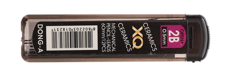 Dong-A XQ 2B Ceramics Mechanical Pencil Leads 0.5 mm Set of 12 Pieces - Multi Color 0.5 mm Pack Of 12 Pcs. - Multi Color - Image 2