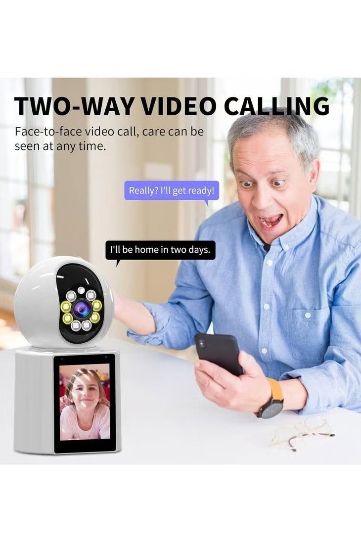 4K HD Indoor Security Camera – 360° Smart Cam with Night Vision, Motion Detection, 2-Way Audio & Mobile App Control - Image 2