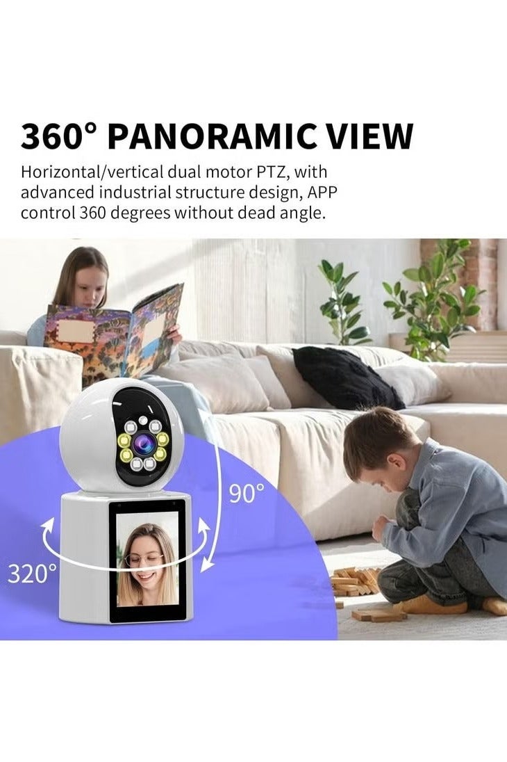 4K HD Indoor Security Camera – 360° Smart Cam with Night Vision, Motion Detection, 2-Way Audio & Mobile App Control - Image 4