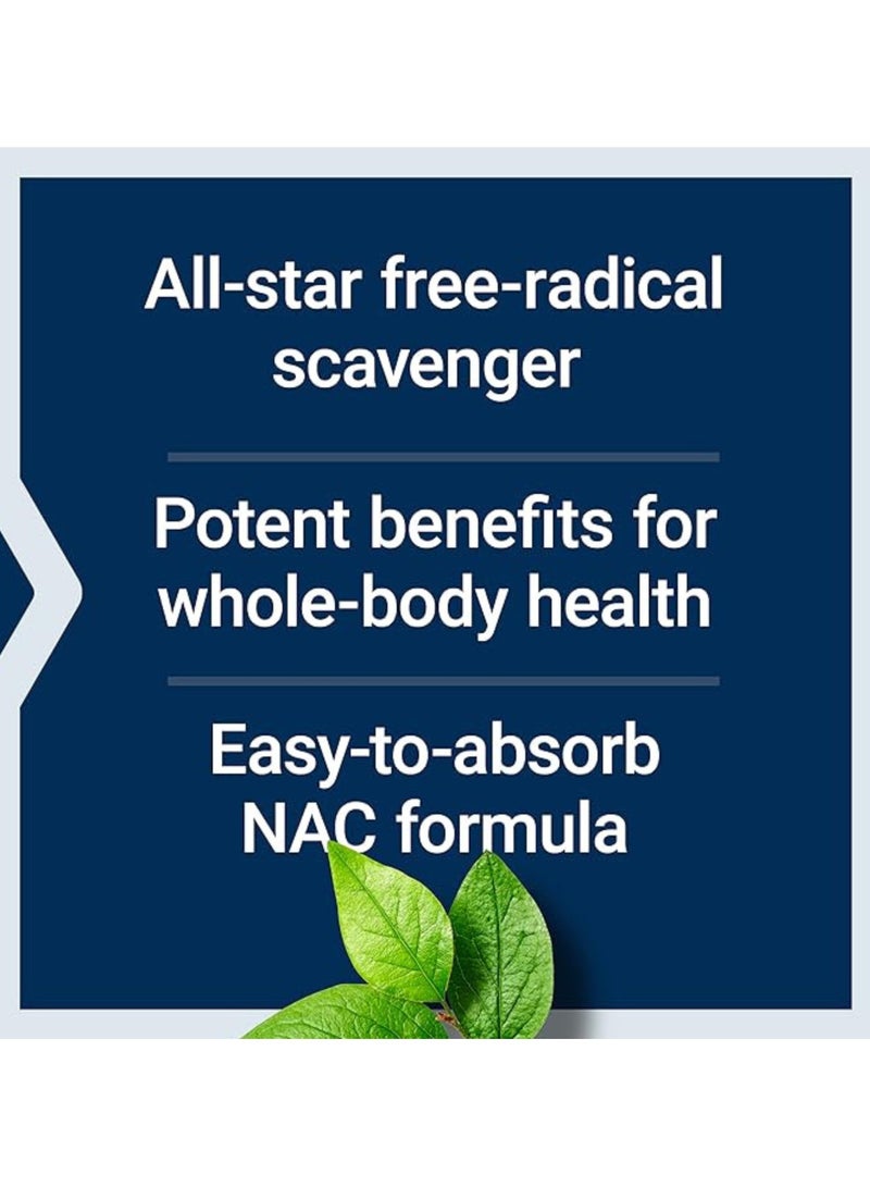 Life Extension N-Acetyl-L-Cysteine 600 mg, Immune, Liver & Respiratory Support, Gluten-Free Antioxidant  – 60 Vegetarian Capsules - Image 4