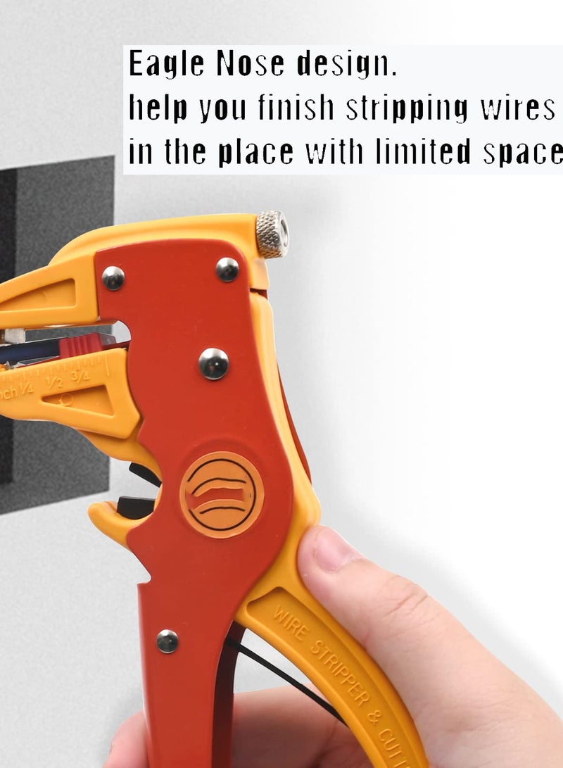 2-in-1 Automatic Wire Stripper and Cutter,Adjustable 10-24 AWG Electrical Cable Tool for Electronics and Automotive Repair - Image 2