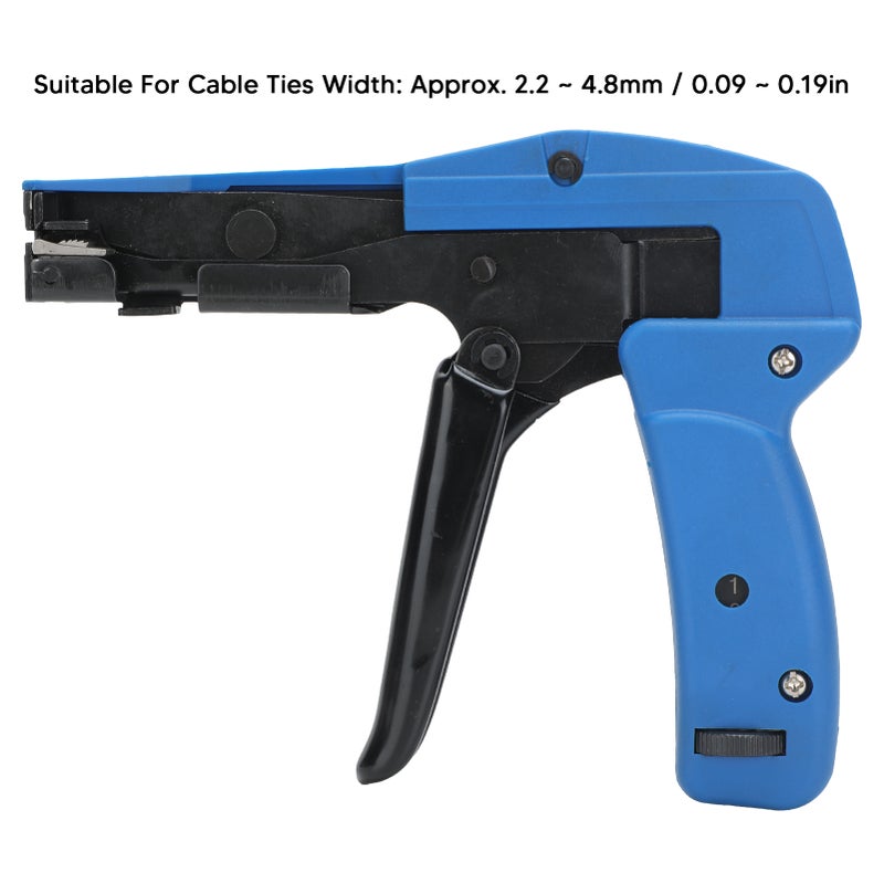 Cable Tie Gun Die Cast Steel Flush Cut Zip Fastening Tool with Steel Handle for Nylon - Image 5