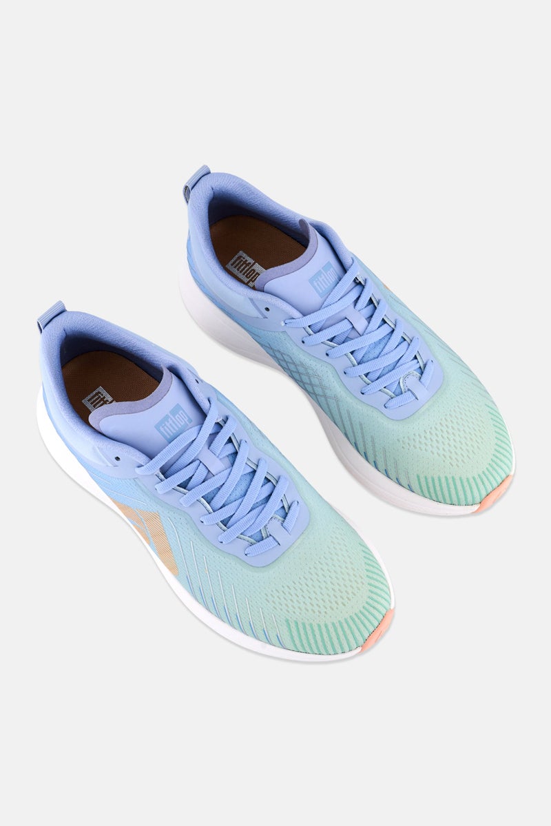 FitFlop Women FF Ombre Edition Lace Up Running Shoes, Sky Wash Blue - Image 4
