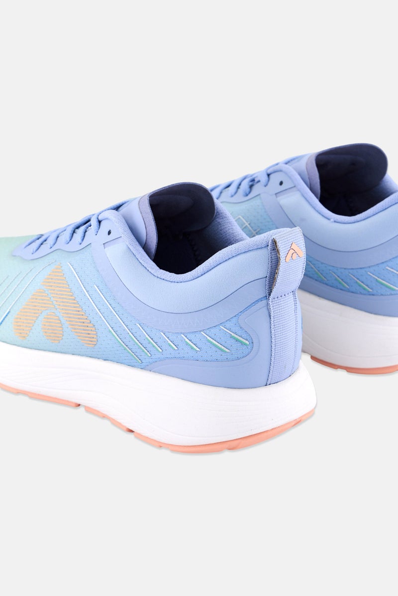 FitFlop Women FF Ombre Edition Lace Up Running Shoes, Sky Wash Blue - Image 2