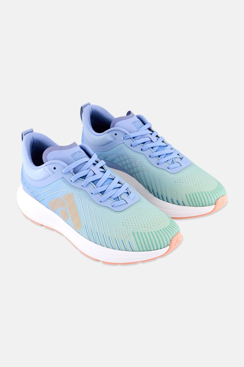 FitFlop Women FF Ombre Edition Lace Up Running Shoes, Sky Wash Blue - Image 1