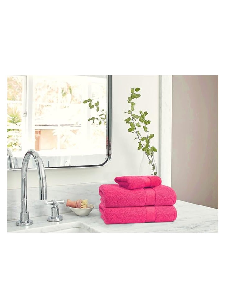 Comfy مجموعة مناشف هدايا مكونة من 8 قطع من القطن المشط 600 جرام/متر مربع بجودة فندقية عالية الامتصاص باللون الوردي الفاتح - Image 5