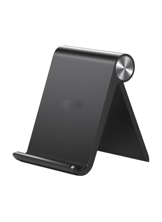 Portable Phone Stand Desk Phone Holder, Stable Mobile Phone Stand Holder Compatible for Most Phones, iPhone 15 Pro/Pro Max, Samsung Galaxy, Tablet/iPad Black 4-7.9\" Black - Image 1