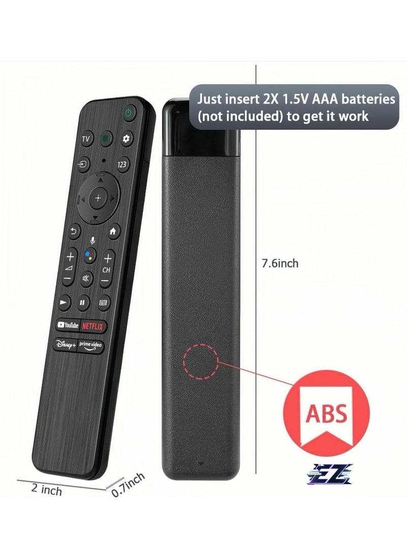 ELTRAZONE - Replacement Remote Control RMF-TX800U for Sony Bravia Smart TV, if applicable X72K X73K X80K X81K X90K X90CK X85TK W830K A80K X95K X85K Z9K ​​X90S X94S Sub RMF-TX900U with battery - Image 1