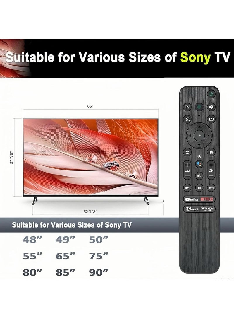ELTRAZONE - Replacement Remote Control RMF-TX800U for Sony Bravia Smart TV, if applicable X72K X73K X80K X81K X90K X90CK X85TK W830K A80K X95K X85K Z9K ​​X90S X94S Sub RMF-TX900U with battery - Image 1