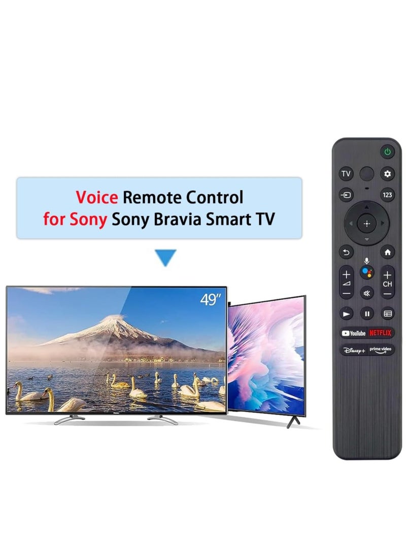ELTRAZONE - Replacement Remote Control RMF-TX800U for Sony Bravia Smart TV, if applicable X72K X73K X80K X81K X90K X90CK X85TK W830K A80K X95K X85K Z9K ​​X90S X94S Sub RMF-TX900U with battery - Image 1