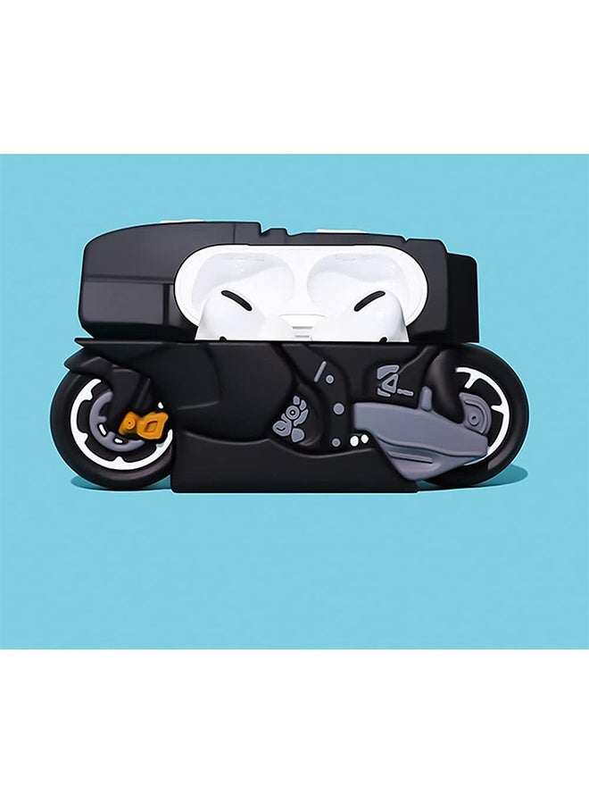 با لوف حافظة فريدة لسماعات AirPods 4، حافظة كرتونية ثلاثية الأبعاد لطيفة، غطاء Motociclo ثلاثي الأبعاد لسماعات AirPods الجيل الرابع، كاوايي، سيليكون ناعم وبارد مع سلسلة مفاتيح، حافظة مقاومة للصدمات وشحن لسماعات AirPods 4 - Image 4