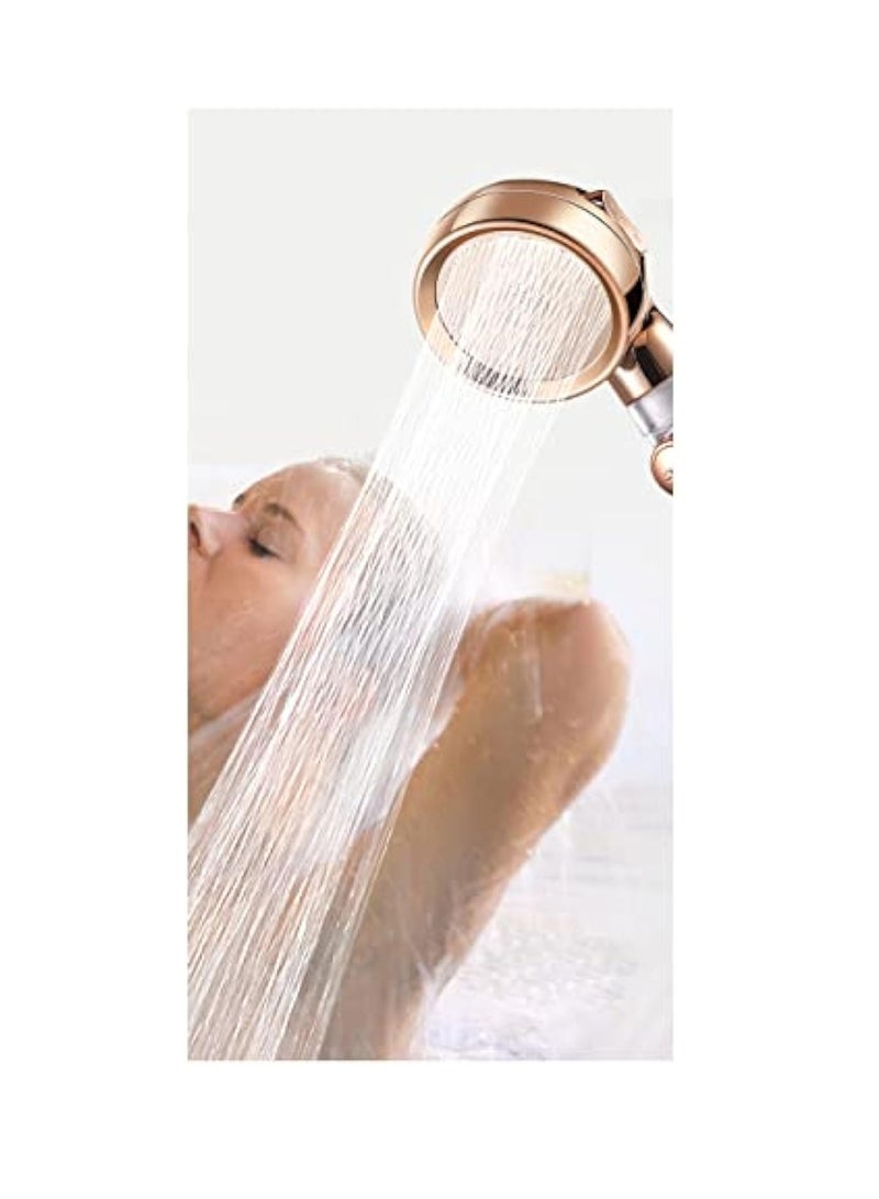 Filtered Shower Head, High Pressure u0026 Water Saving Showerheads with 3Setting Spray for Dry Skin and Hair (Gold ) - Image 5