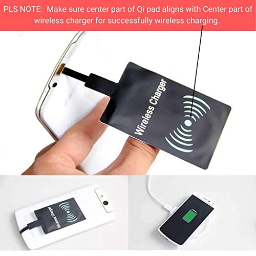 Litvibes Wireless Charging Receiver for Type C Mobiles,Phones,Devices Qi Standard Wireless Patch Magic Tags for Type C Cellular Devices Lightweight Portable Durable & Compact Chip - Image 3