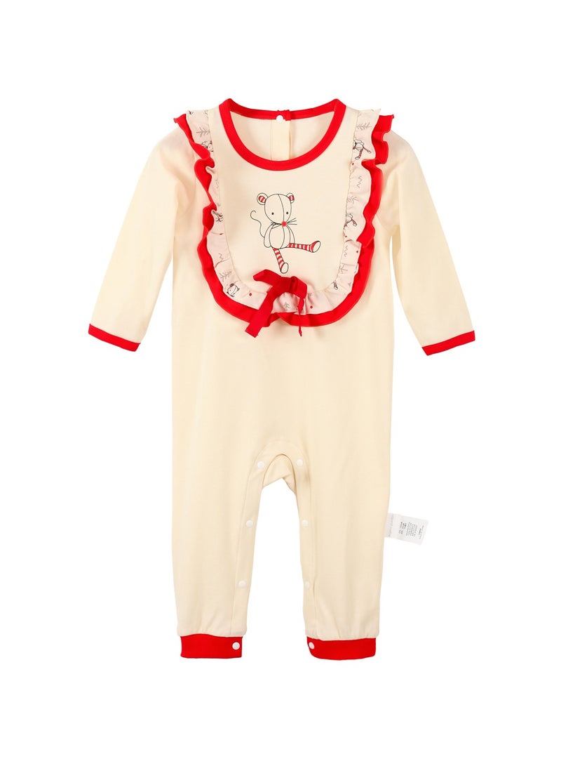 Infant Baby Unisex Long Sleeve Baby Romper Outfit Four Season Babysuit - Image 1