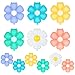 YOTHORN 12 Pcs Colorful Daisy BalloonsDaisy Birthday Party DecorationDaisy Foil Balloon Flower Balloon for Girls Daisy Themed Party Baby Shower Wedding Groovy Boho Supplies Multicolor - Image 2