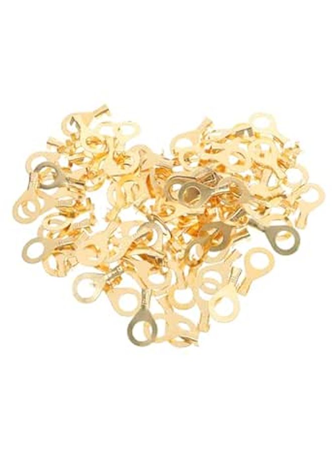 Heavy Duty M8 Copper Wire Lugs Kit Open Ring Terminal Connectors Battery Cable Ends Grounding 100pcs - Image 1
