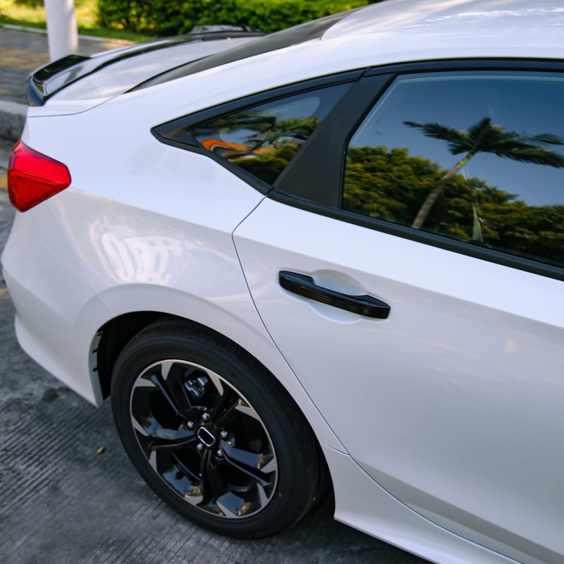 Thenice for 11th Gen Civic Door Handle Cover Snap-on No Tape Exterior Handle Protection Compatible with Honda Civic 2026 2025 2024 2023 2022 Accessories, Accord CR-V HR-V 2023-2026 -Piano Black - Image 3