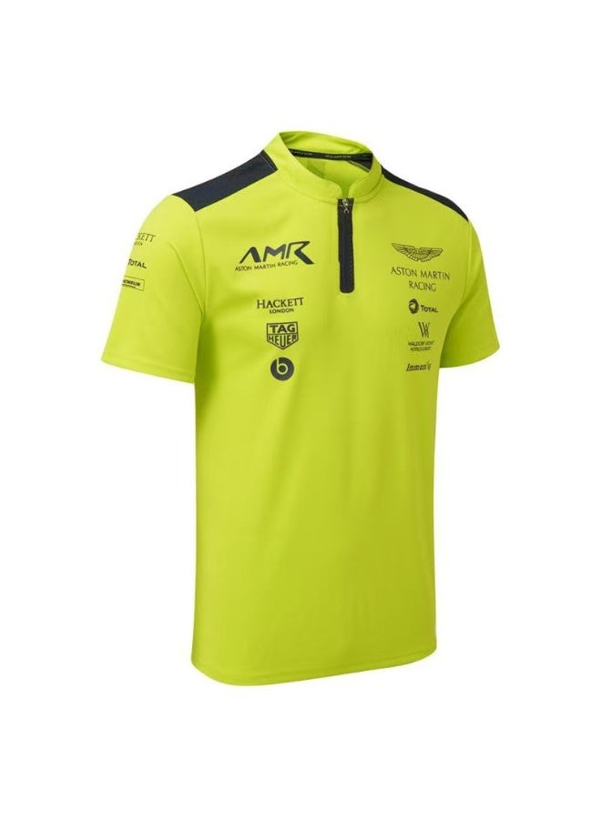 Aston Martin قميص بولو قصير الأكمام للرجال والنساء من أستون مارتن كلاسيك - Image 1