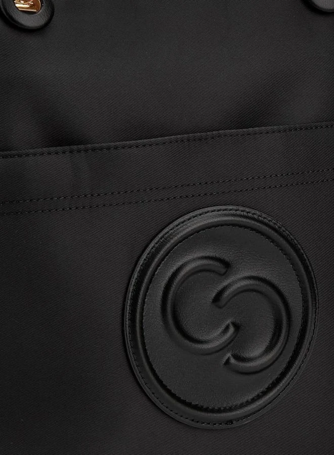 سيليست Logo Embossed School Tote Bag With Zip Closure - 31x16x31 CM