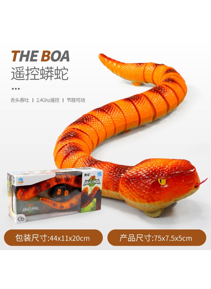 لعبة ثعبان العنكبوت المزيف بالتحكم عن بعد 7707 ثعبان بايثون [برتقالي]
