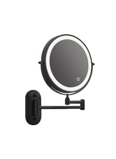 Sharpdo مرآة مكياج LED مثبتة على الحائط قابلة للتعديل مزدوجة الجوانب عالية الوضوح LED مرآة الغرور ثلاثة ألوان ستبليس يعتم مرآة التجميل للحمام  - Image 1